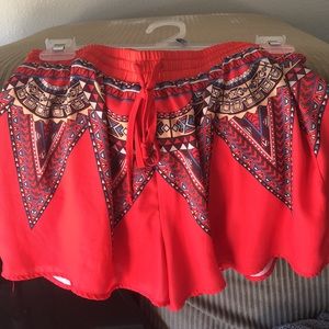 Jealous Tomato. Beautiful red shorts